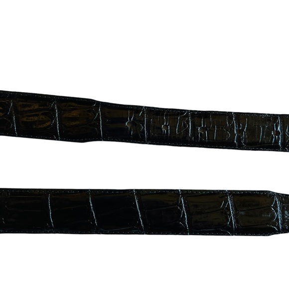 SOLD ❌ Onyx by Brighton Men’s Leather Croc Black Belt 34 - Picture 10 of 10